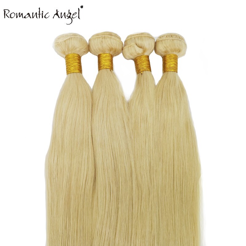 Brazilian blonde hair 100% human Hair Weft 1pc Straight Bundles Grade 10A