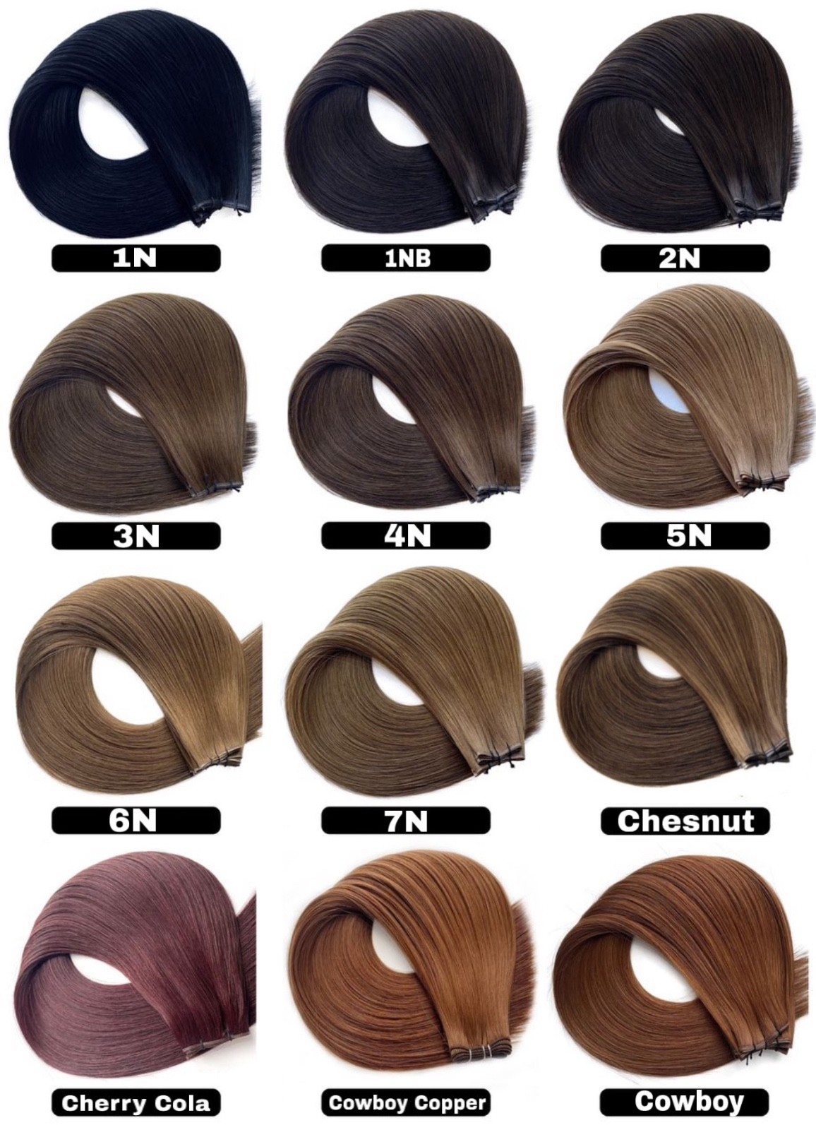100% human hair extensions 50grams each, can last up to 1 year with proper care!