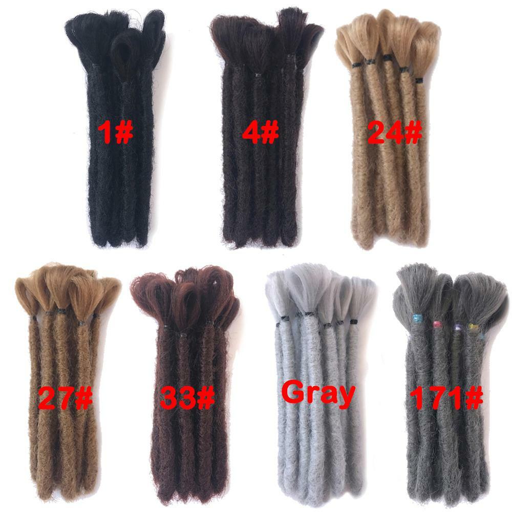 6″ Men Short Dreadlocks Hip Hop Dreads Reggae Locs Crochet Braids Hair Extension