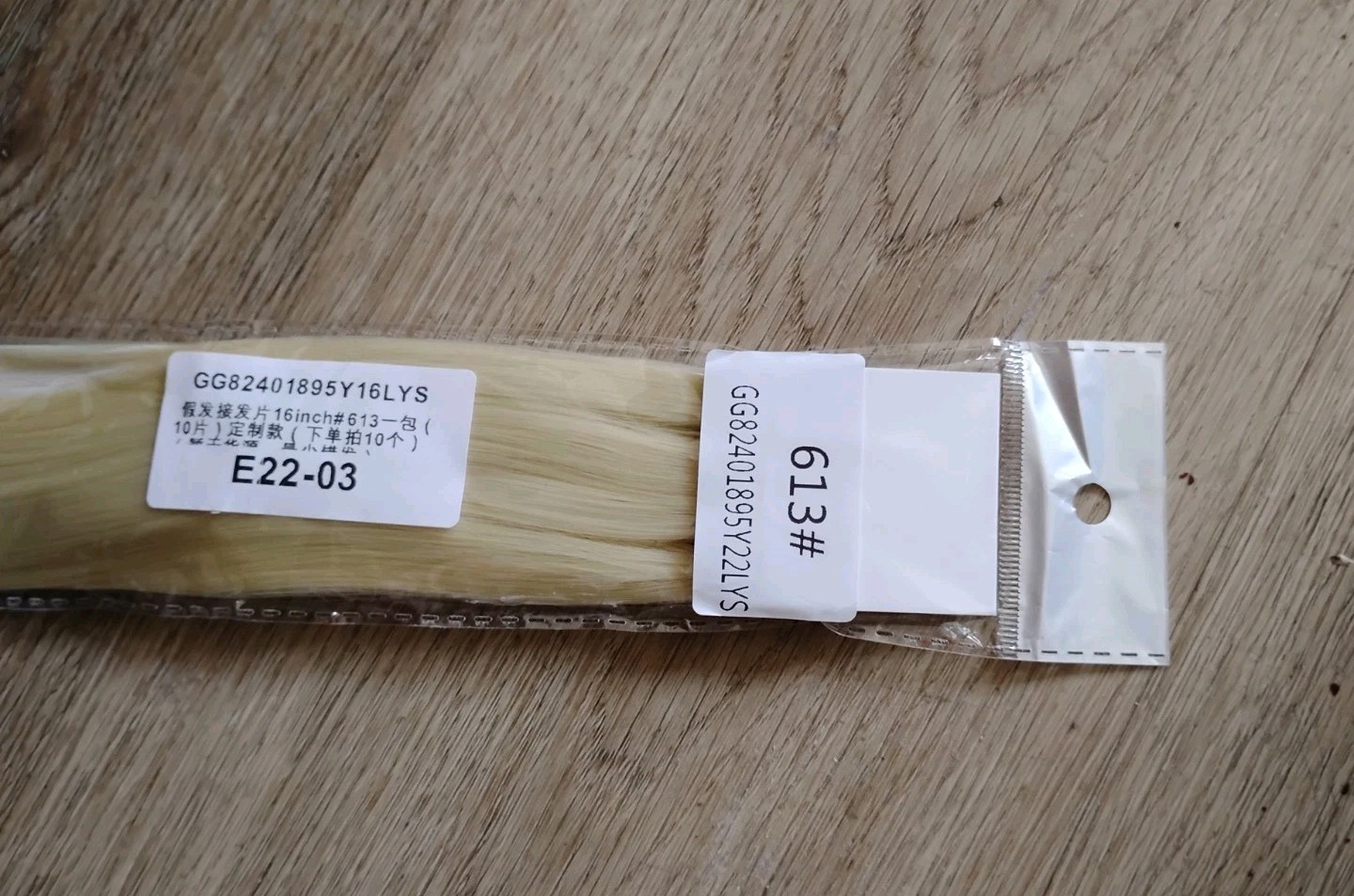 Real Remy 100% Human Hair Extensions Tape-In #613 Bleach Blonde 10 Pcs New