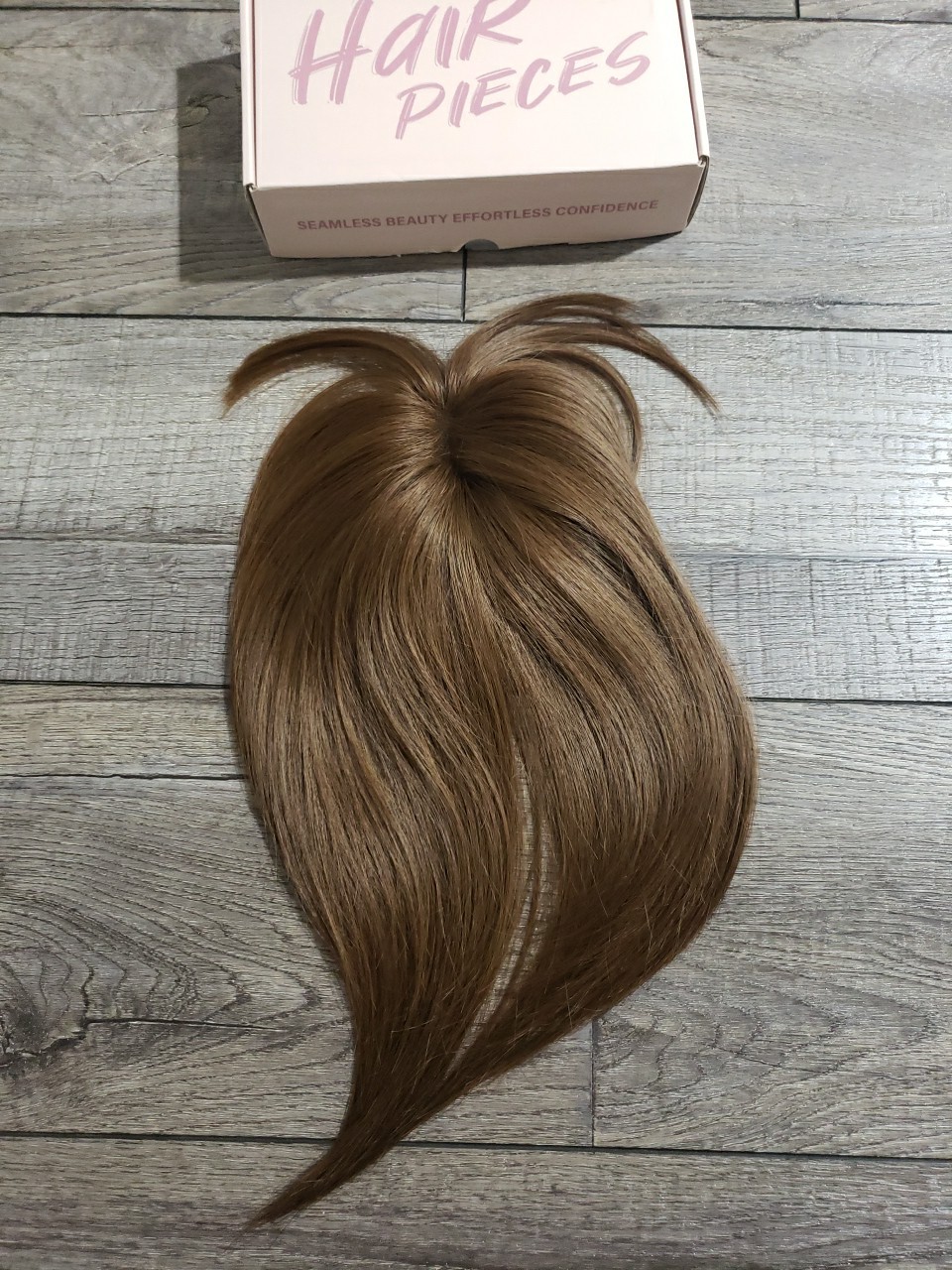 Rich Choices Women Hair Toppers Real Human Hair With Bangs, Clip In, 10 Inch #4