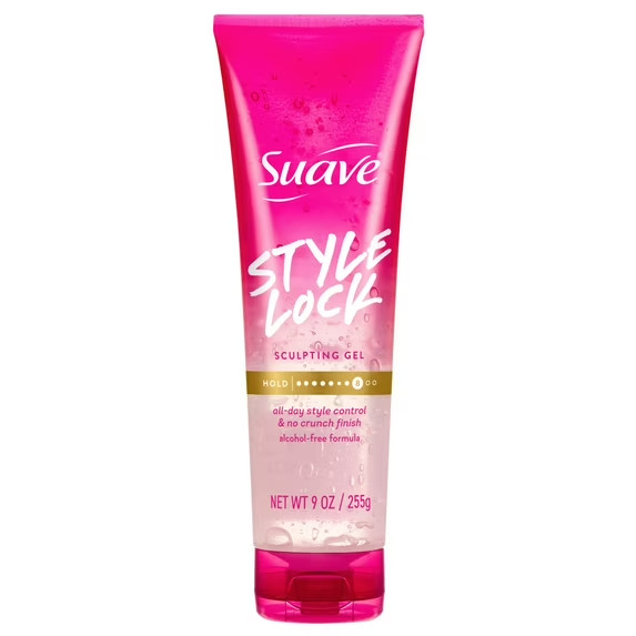 Suave Style Lock Sculpting Hair Gel, Alcohol-Free, Maximum Hold, Soft & Smooth,