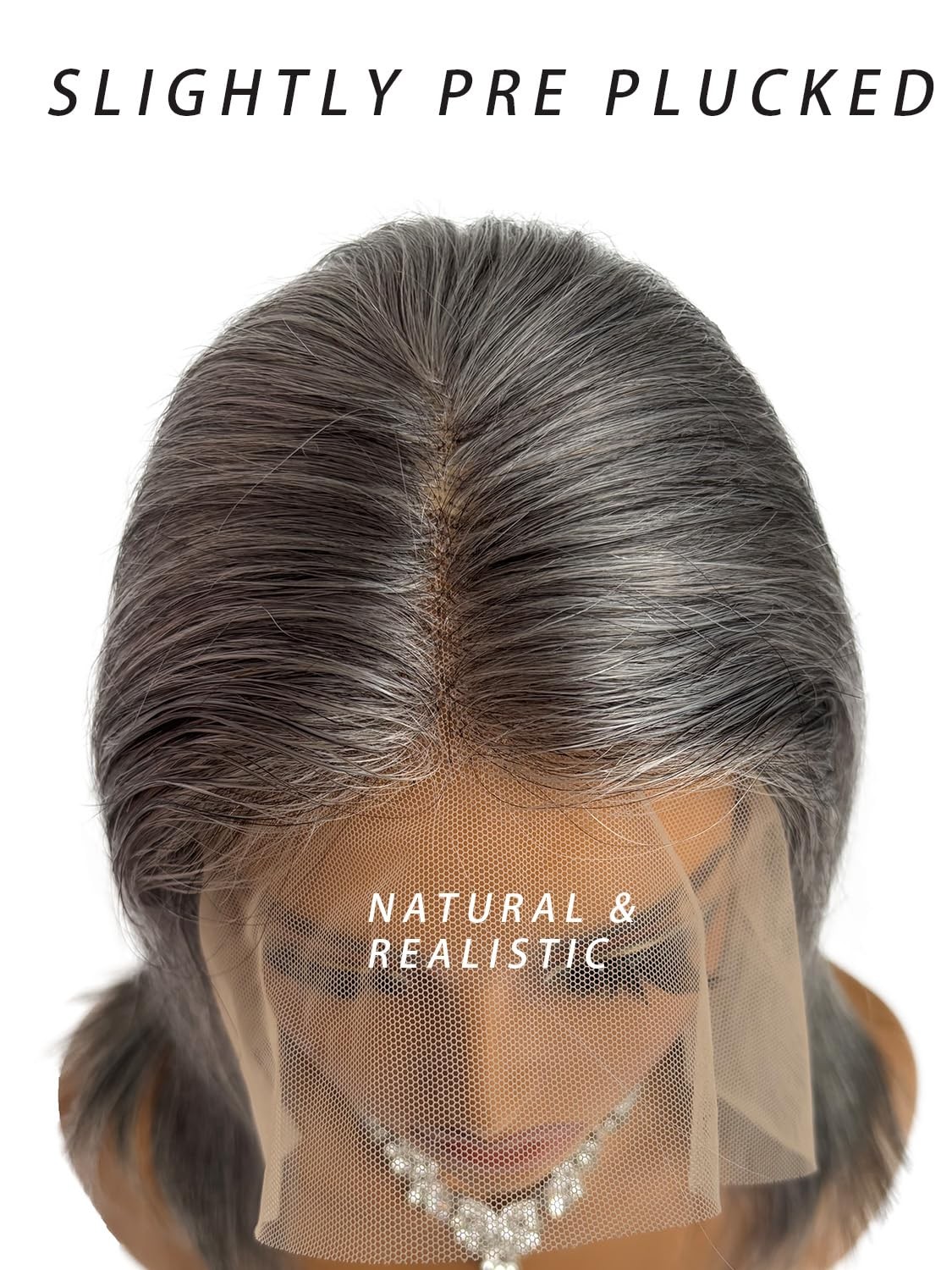 Licoville And Gray Bob Wigs Human Hair For Black Women 8 Inch 13X4 Hd Lace