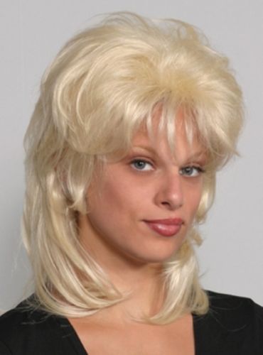 70S 80S WOMEN STRAIGHT HAIR MULLET SHAG STYLE WIG W/ LONG & SHORT LAYERS COLLEEN