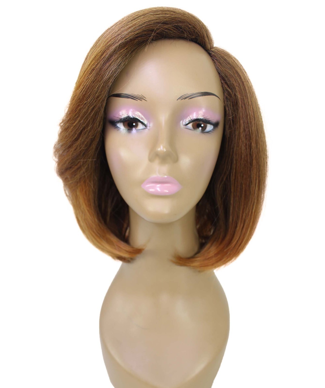 LUXLUXE Kennedy Straight Layer 12″ Full Wig Ful Cap Heat Resistant Fiber BF-0009