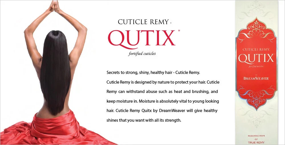 Model Model Qutix Cuticle Remy Yaki Human Hair 14” Color 30.