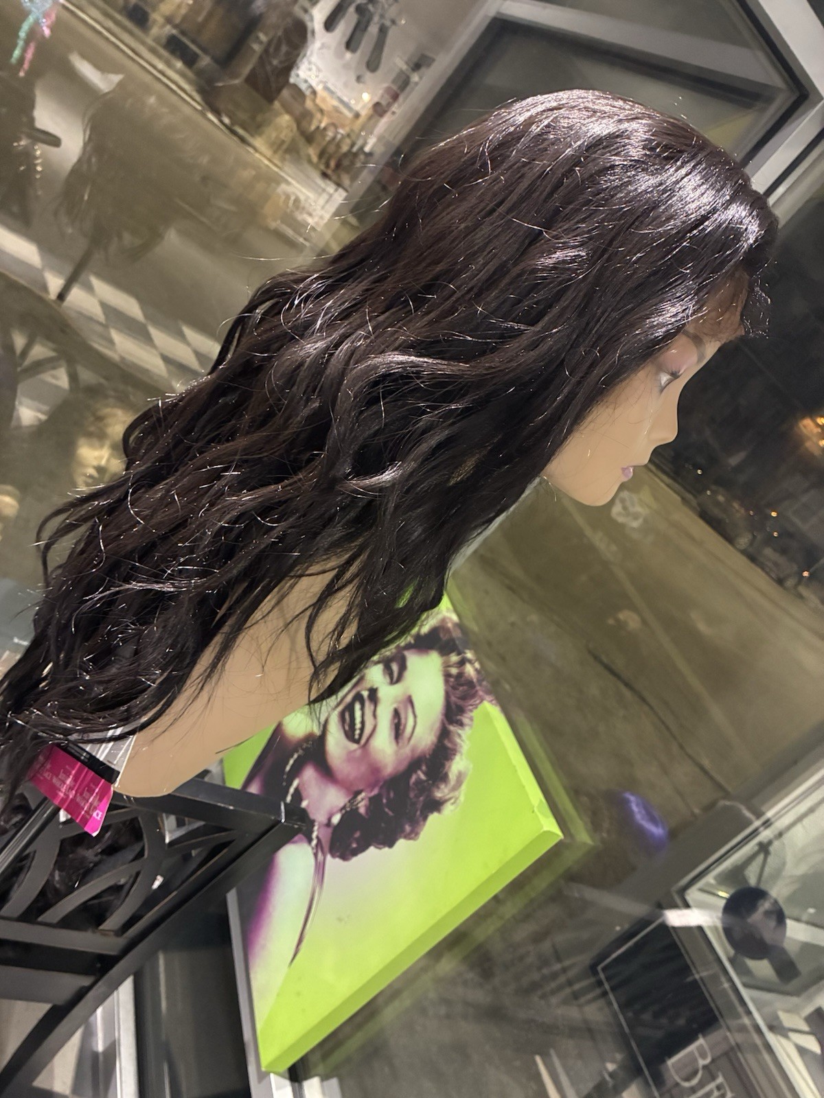 Baby hair Freepart Human Hair Blend Lacefront Wig