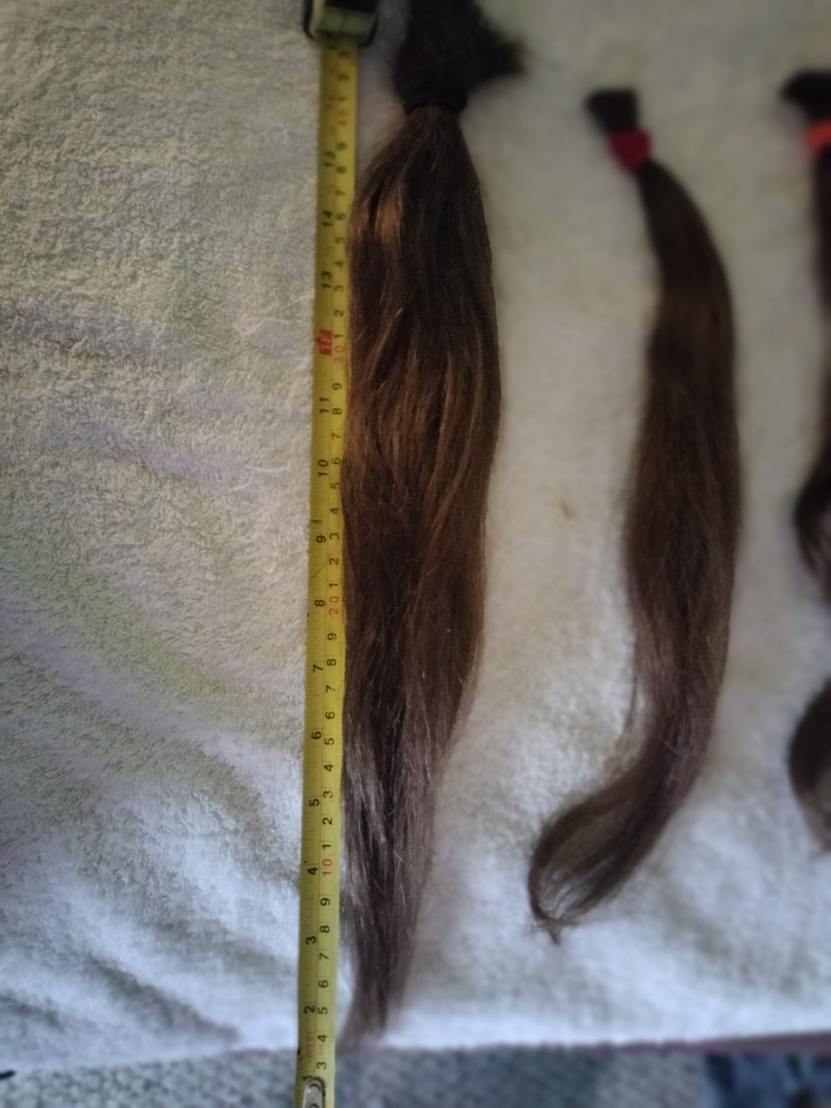 Dark Brown Human Hair Weft Extensions Straight 14 in Lot of 5