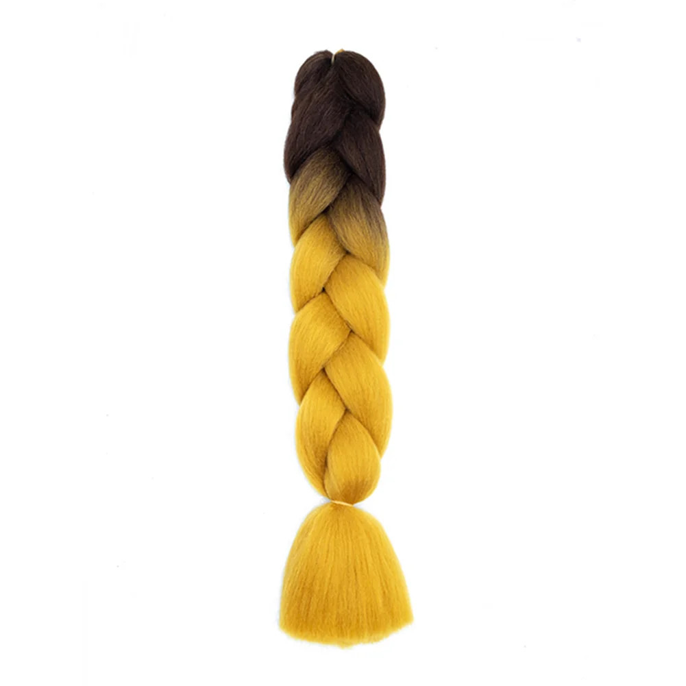 DIY Jumbo Braiding Hair Synthetic Afro Ombre Crochet Braid Extensions For Women