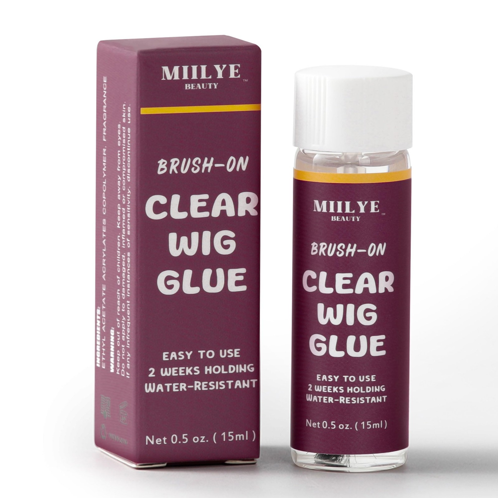 Waterproof Clear Lace Glue, Sweat & Swim Proof Strong Hold for Wigs & Hair Sy…