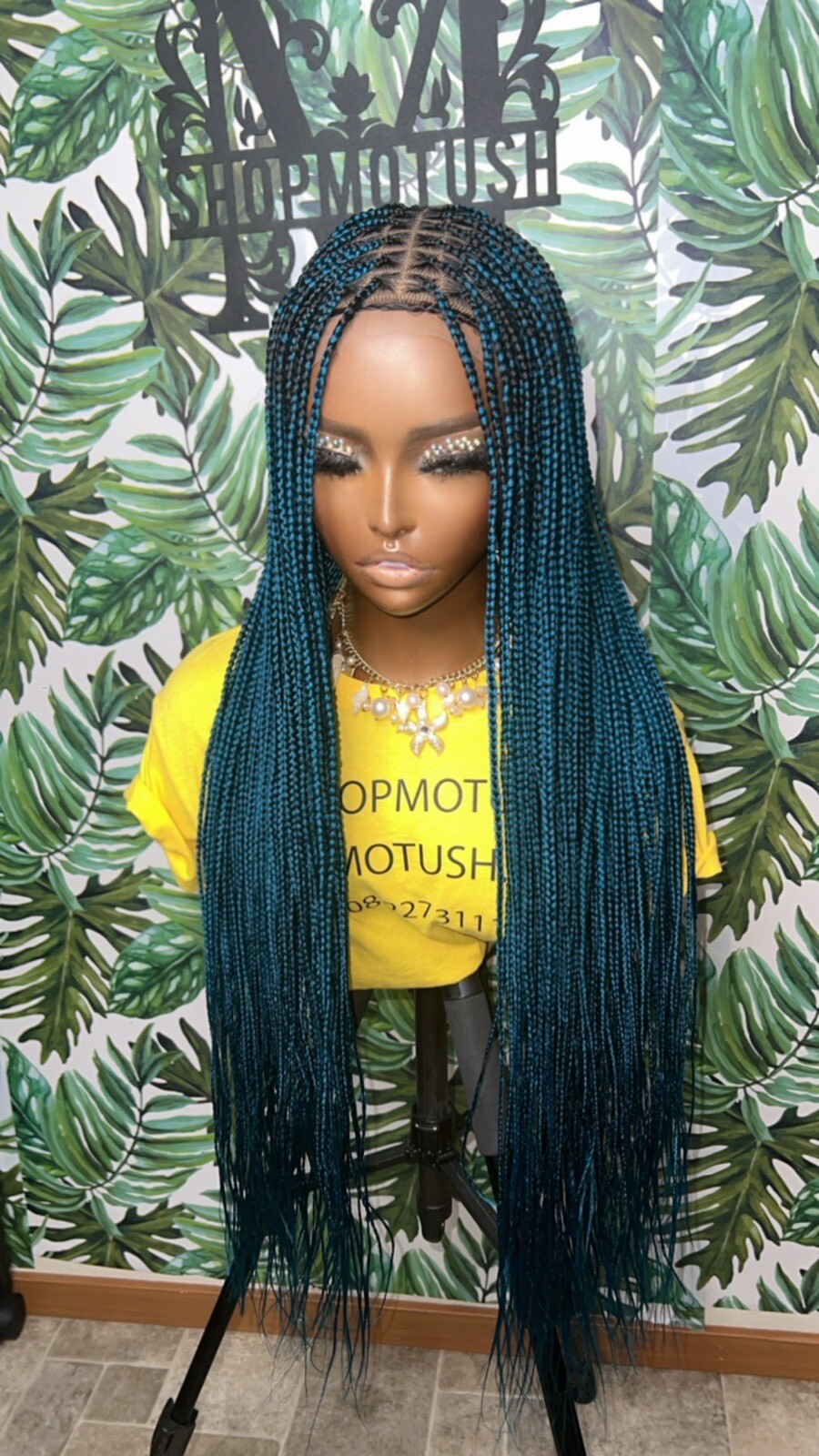 Small Size Knotless Box Braided Wig,Box Braid Wig, Knotless Braids,Lace Braids