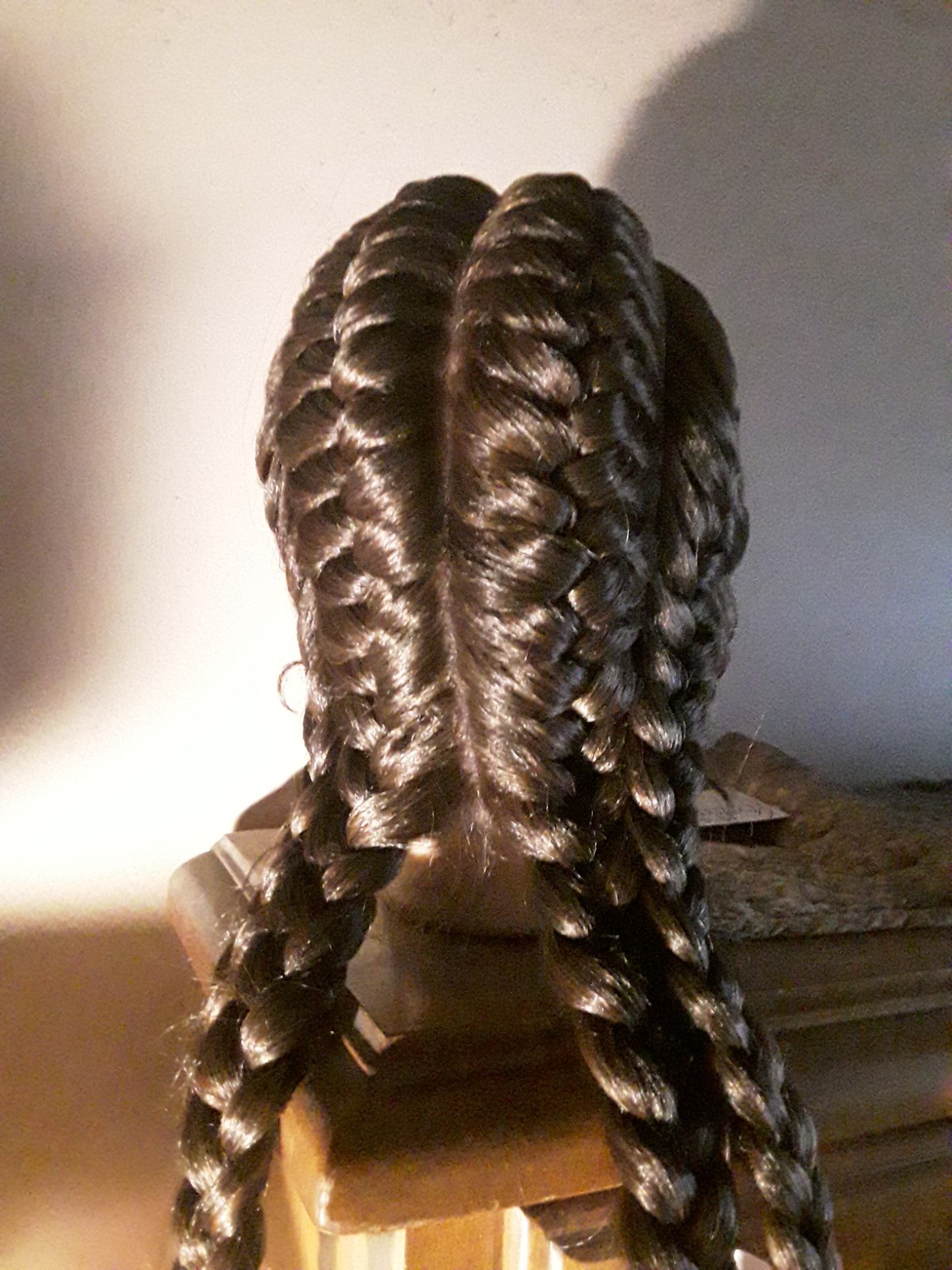 NewFreeShipping 28 Inch Lace Wig Quad Braided Dutch Easy To Install Baby Hairs