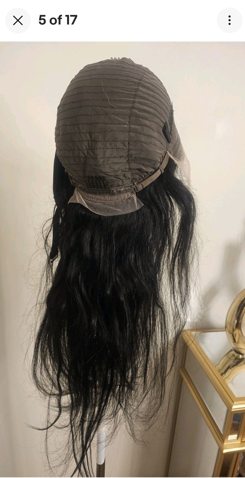 High Quality natural 26 ” straight 100% Virgin Human Hair Lace closure Wig.