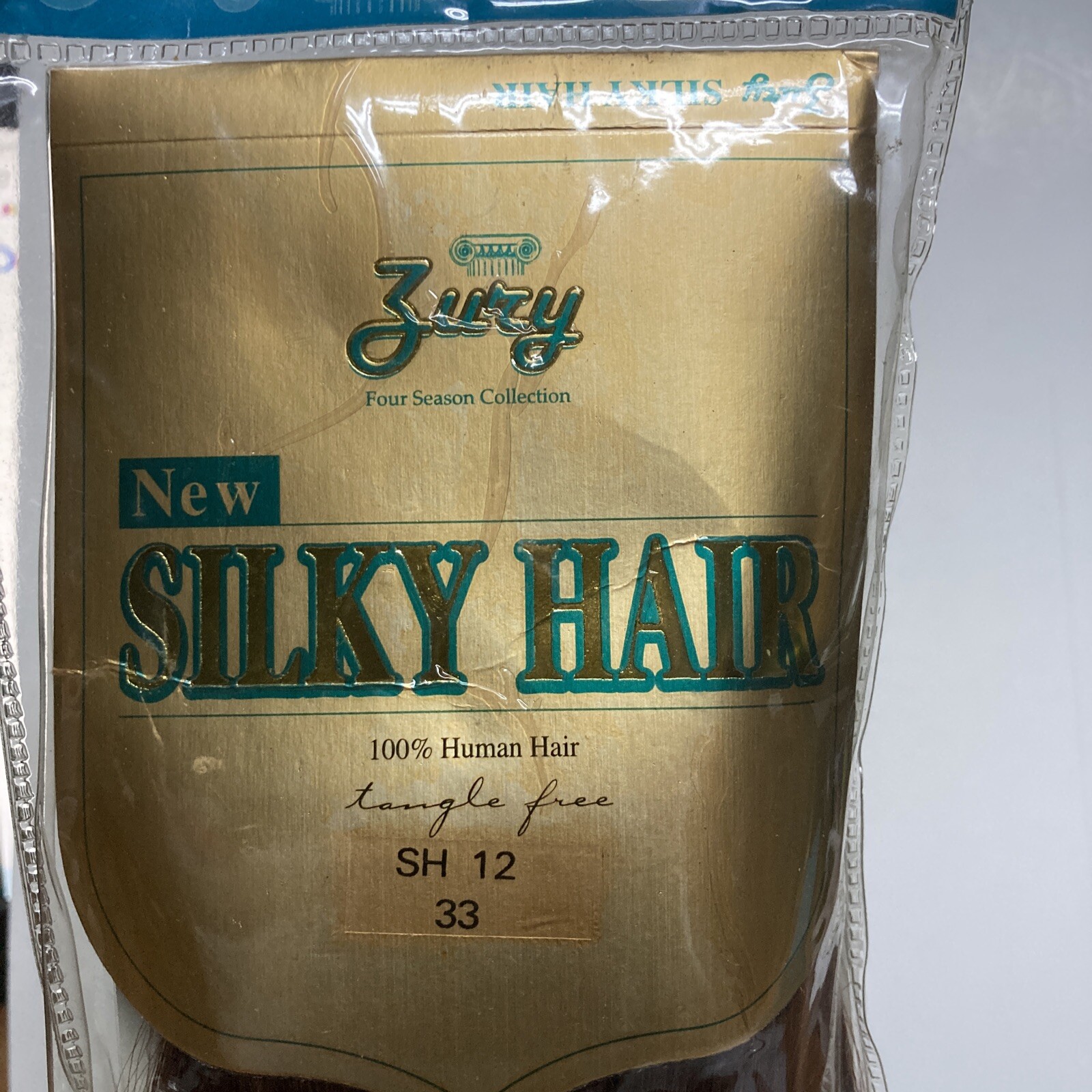 JURY Sew in Weft Hair Extensions 100% Human Hair Tangle free 12″ Color # 33