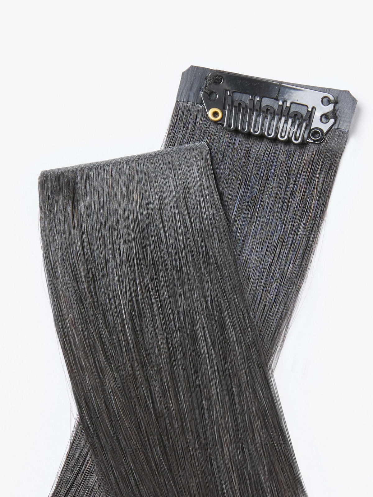 Invisible Yaki Straight Clip in Hair Extensions Real Human Hair for , 2 Pack …