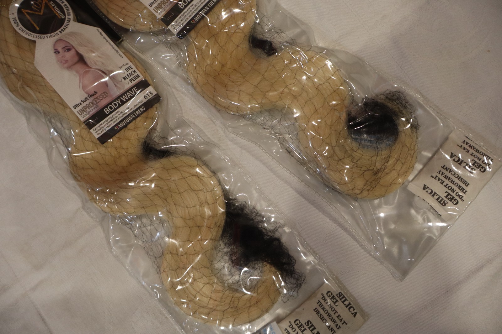 2 Pk Motown Tress 10A Bundles Unprocessed Brazilian Human Hair 16″ 613