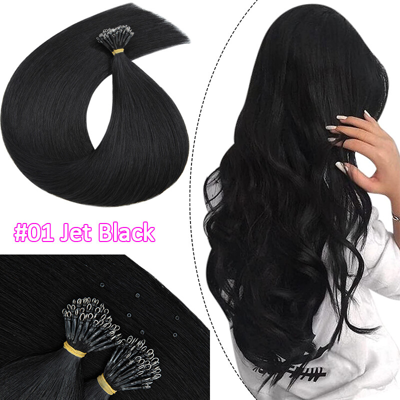 CLEARANCE 200PCS THICK Nano Ring Micro Loop Bead 100% Remy Human Hair Extensions