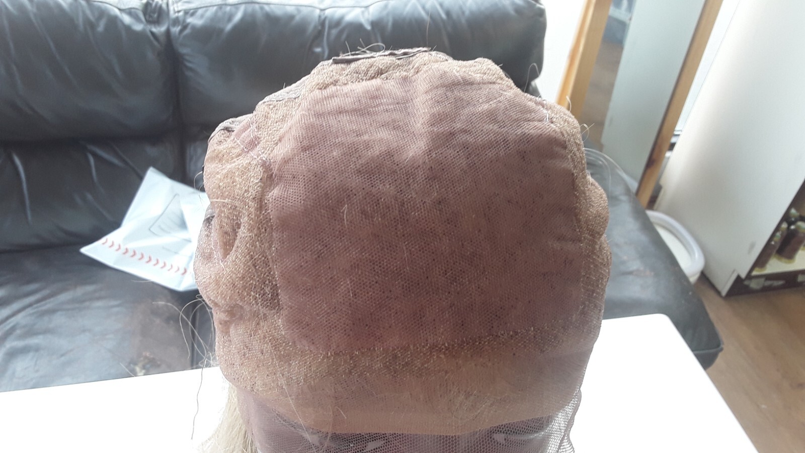 24″SILK BASE TOP BRAZILIAN GLUELESS FULL LACE WIG HONEY BLONDE 27# 180% DENSITY