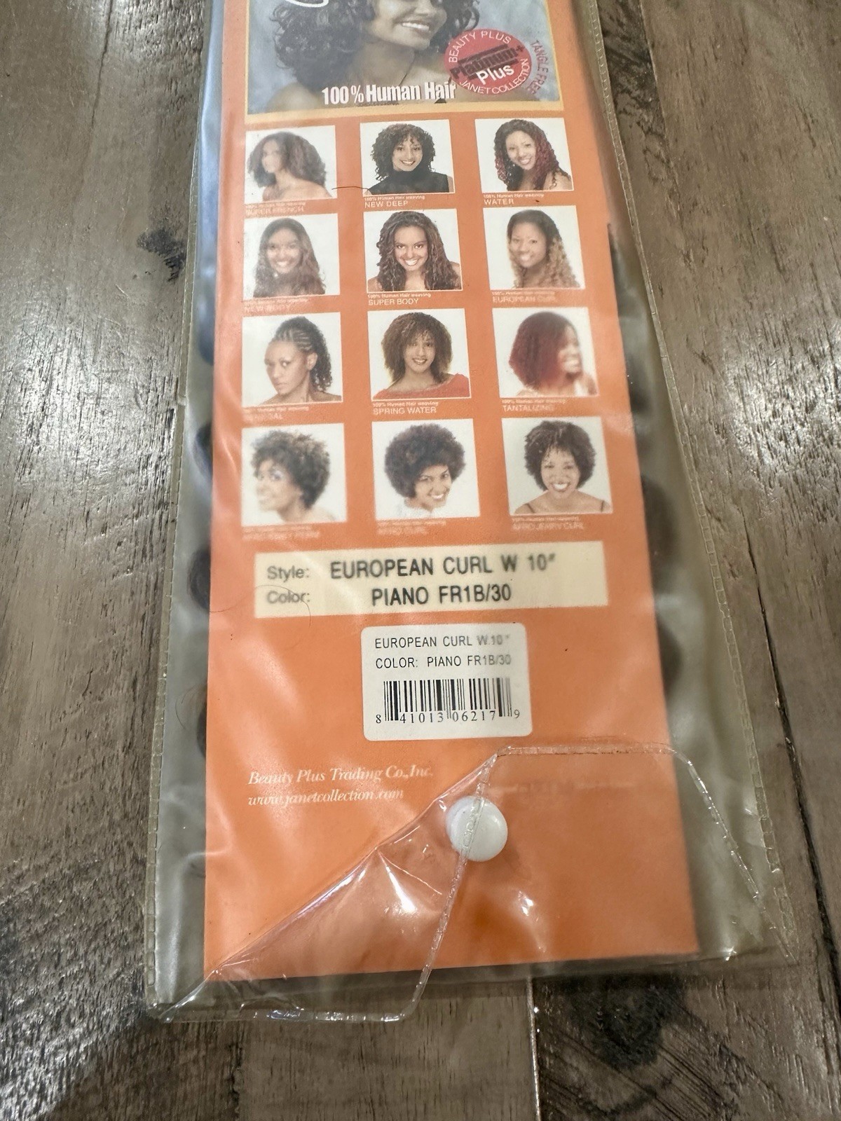 Janet Collection 100% Human Hair , 10 Inches, Color Piano FR1B/30 Curly