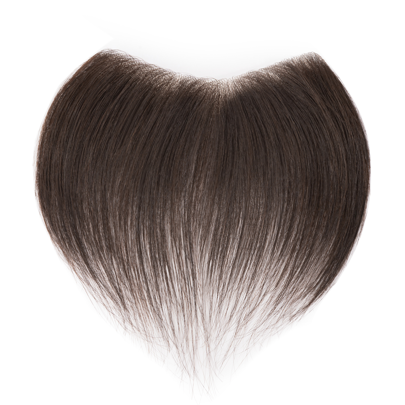 Mens Toupee Human Hair Replacement System V-loop Super Thin PU Skin Hairpiece US