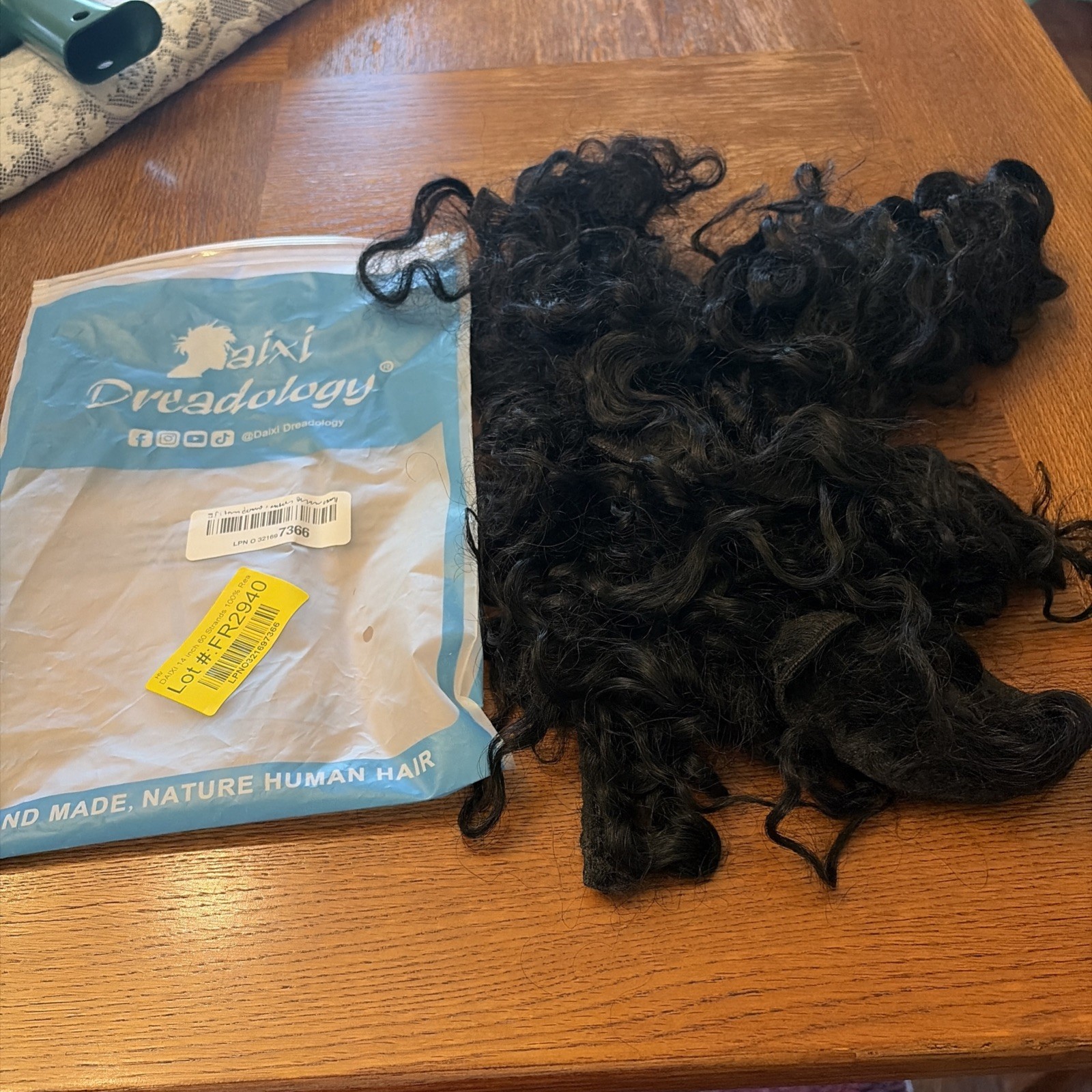 DAIXI 14″ 10 Strands 100% Real Human Hair Dreads