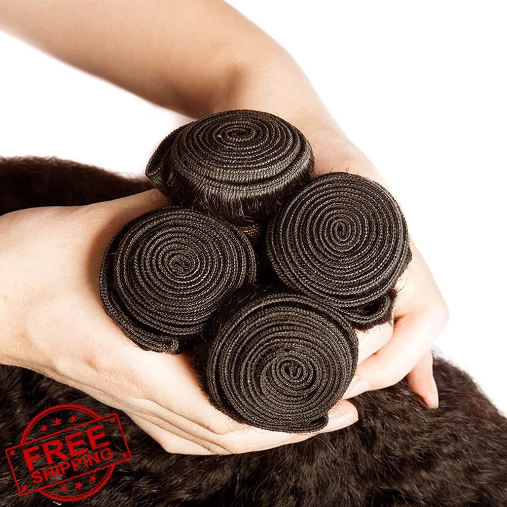 Weeybay #4 Brown Yaki Straight Bundles 28 30 32 Inch