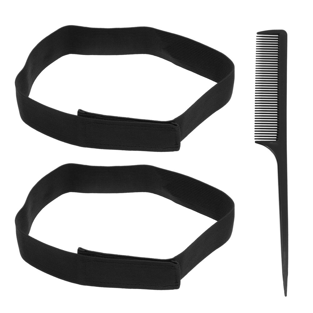 1 Set Wig Elastic Band Black Adjustable Breathable Reusable Wig Fixing Strap