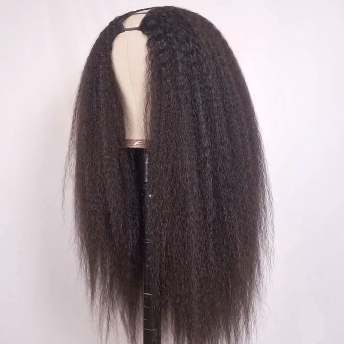 Daisy Miss Style Hair 12A Indian Kinky Straight V-part 24 inch Wig, Wear n Go