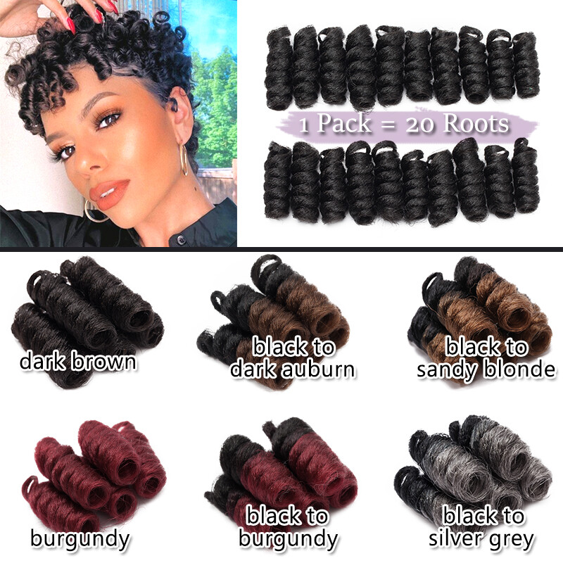 100% Natural Short Jamaican Bounce Crochet Hair Extensiosn Spring Braid as human