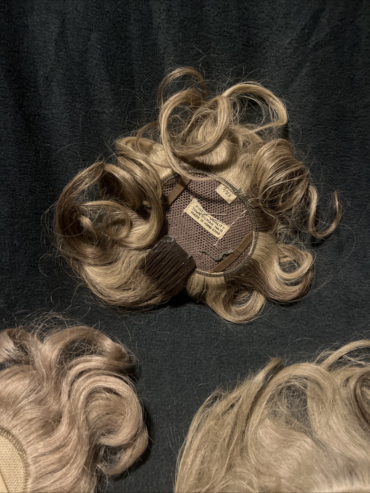 Vintage 50s/60s Tovar-Tresses Wig Box with 3 hairpieces 100% Human / Synthetic