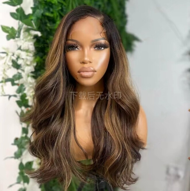 13×4 Lace Front Wig Highlight Body Wave Human Hair Wig Remy Brazilian Hair