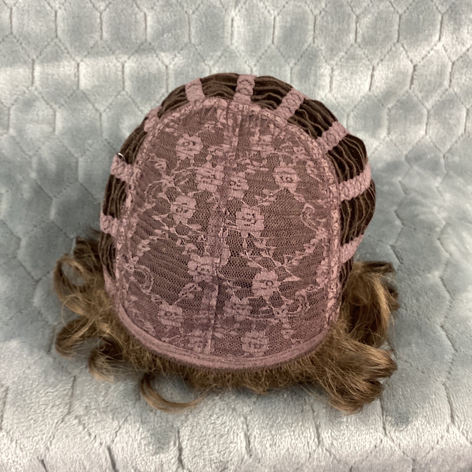 Aspen Wig Women’s Short Golden Brown Curls Waves Synthetic Fibers Messy Curls