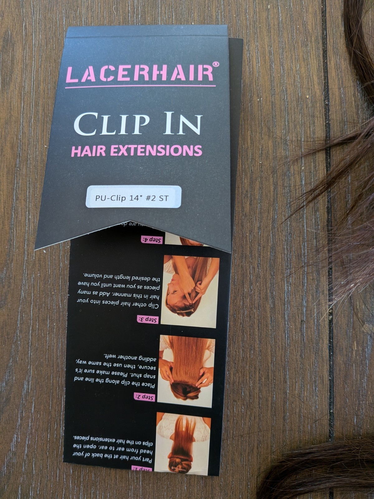 Lacerhair Clip In Human Hair Extensions Natural Brown #2