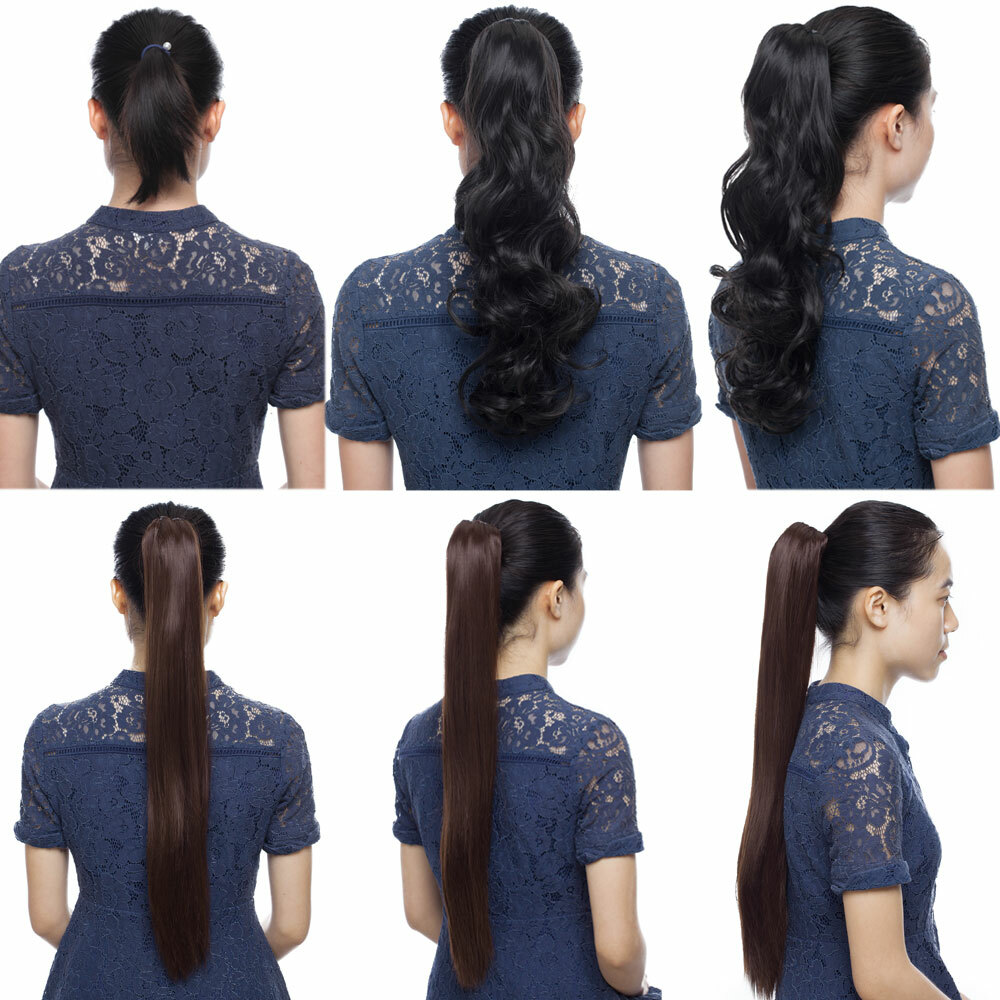 100% Real Thick Claw Clip On Ponytail 18-26″ Long Soft As Human Hair Piece Mix H