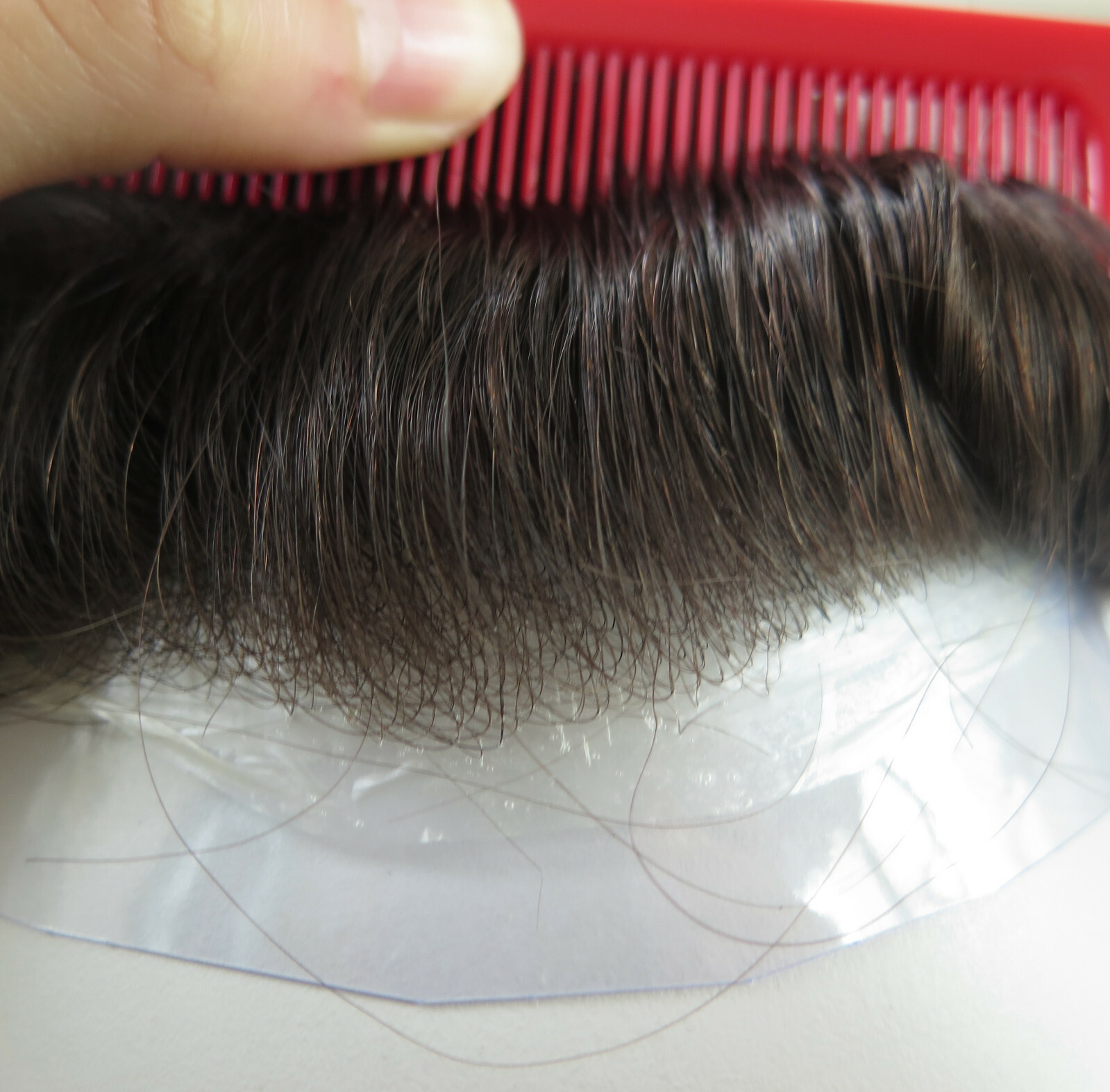 Mens Human Hair Replacement System 04-05 Thin Skin V-Looped Toupee Hairpieces #3