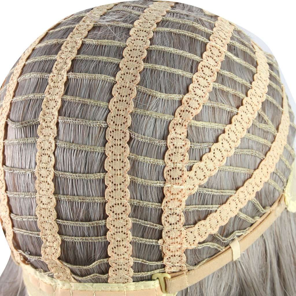 Faux Long Wavy Curly Glueless Wigs Women Ombre Human Hair Front Charm Wigs US