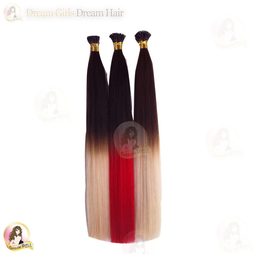 20″ Indian 100% Remy Human Hair Itips Micro Beads Extensions 6A Grade #33 Auburn