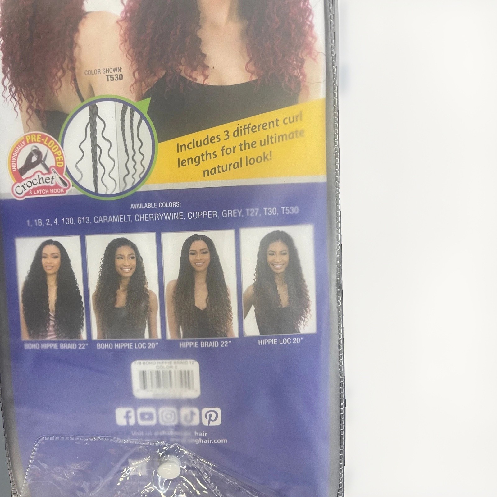Freetress Boho Hippie Braid 12” Pre Looped Crochet And Latch Hook