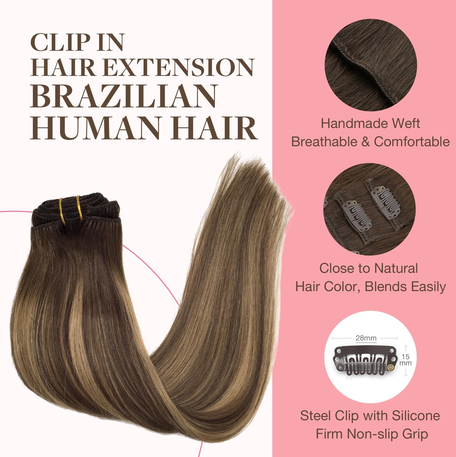 Goo Goo Clip In Hair Extensions Real Human Hair Remy Human Hair Extensions Clip