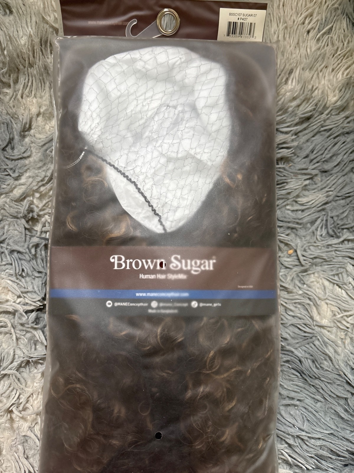 mane concept half wig, brown sugar P4/27