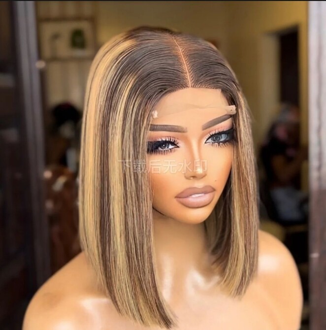 Piano Color Lace Front Human Hair Wig Highlight 4×4 Lace Front Wig