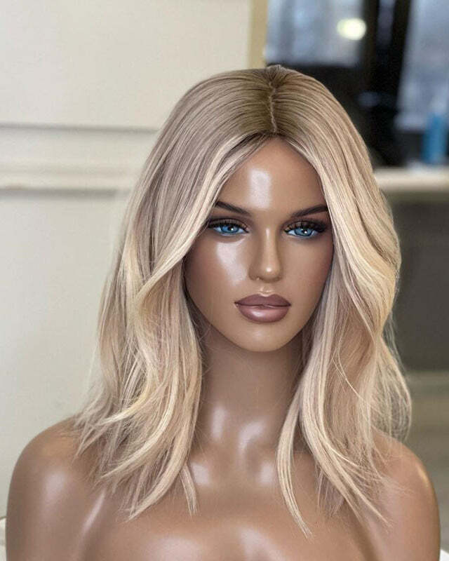 Blonde L13x4 ace Frontal Wigs for White Women 100% Human Hair Wigs Wave Hair
