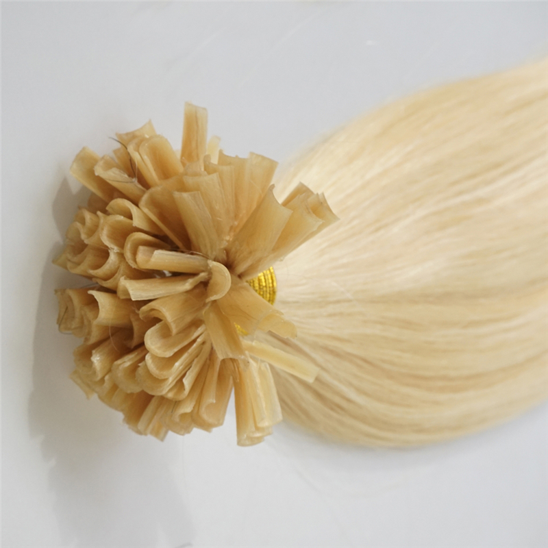 Fusion Pre bonded U/Nail Keratin Tip blonde 100% Remy Human Hair Extensions