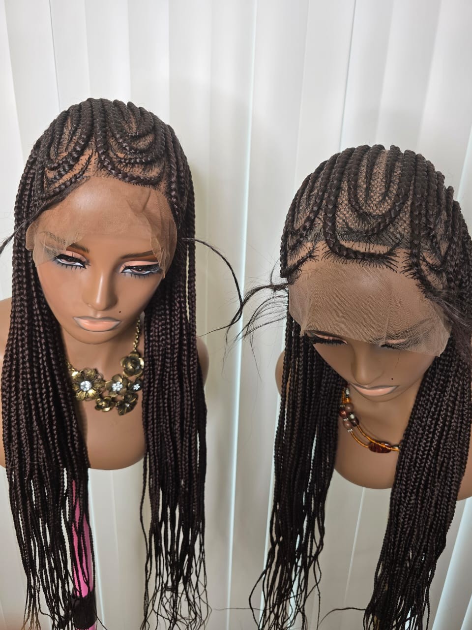 Black Cornrows Style Wig for Easy Styling with Natural Look