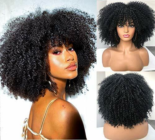 Short Blonde Brown Pink Gray Wigs Kinky Curly Wigs for Black Women Party Dating