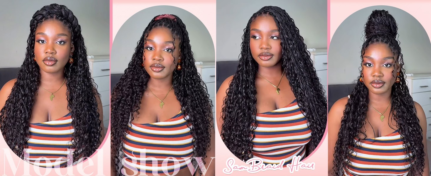 18″ 100 Strands Feather Crochet Hair, Miracle Knots, Deep Wave, FREE SHIP!