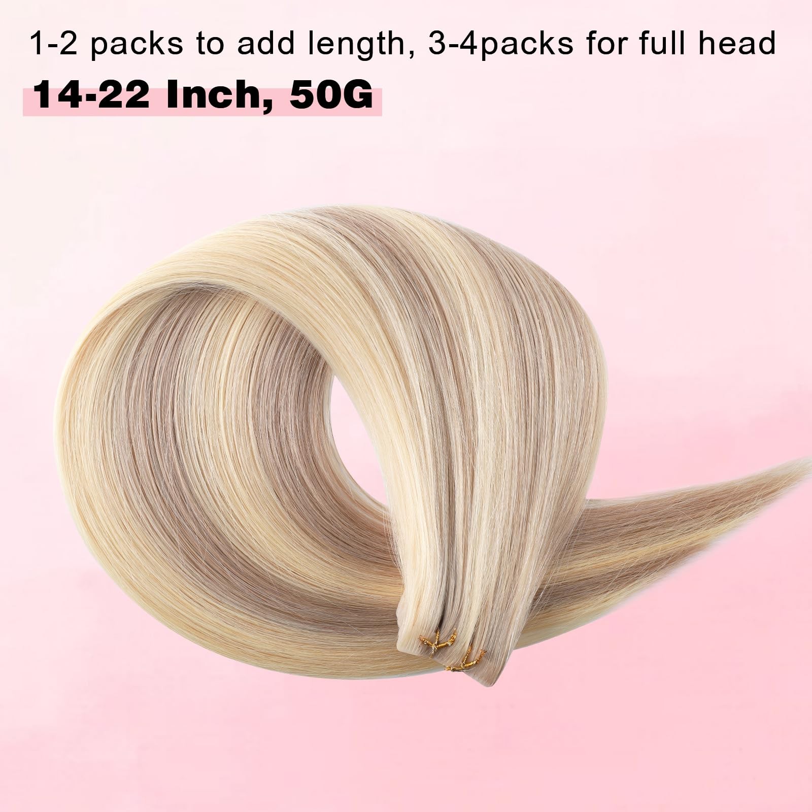 Abh Amazingbeauty Hair Invisi Edge Tape In Hair Extensions Real Human Hair