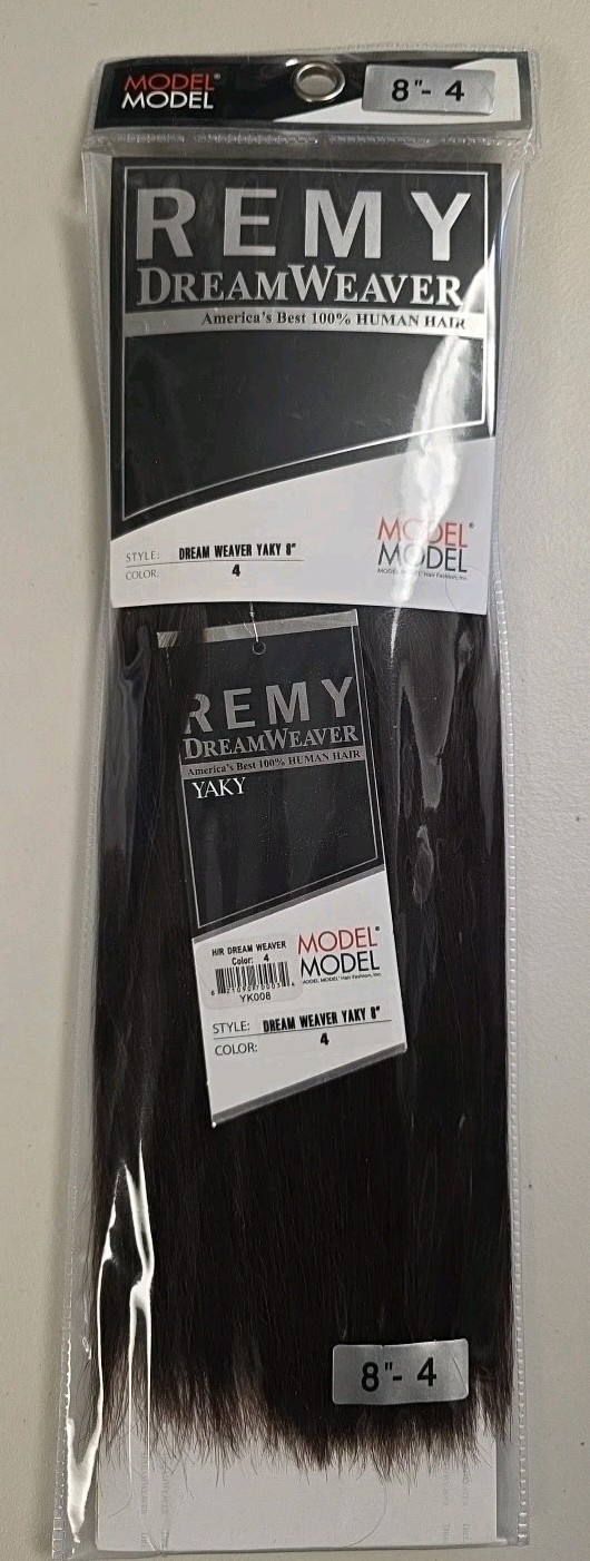Model Model Remy DreamWeaver Yaky 8″ 100% Human Hair Color: 4 – New