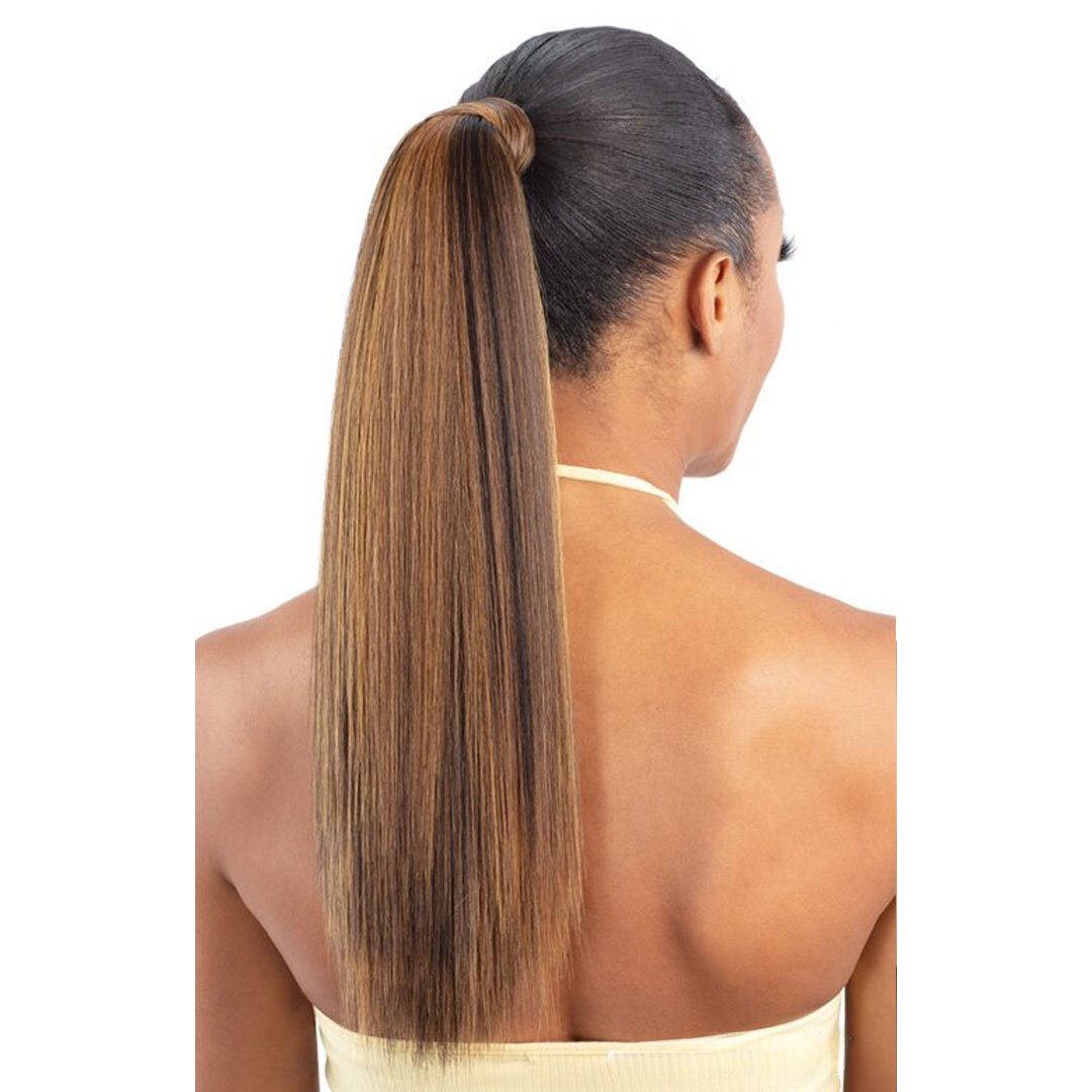 Shake N Go Organique Pony Pro Secret Pocket Ponytail – Sleek Straight 18″