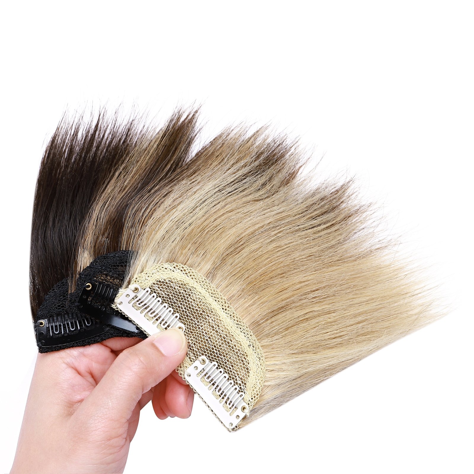 2026 100% Remy Clip In Real Human Hair Extensions Short Hairpiece Mini Hair Pad